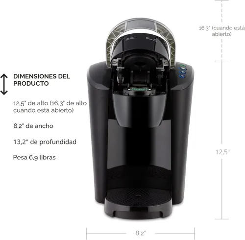 Miniatura 4 de Keurig K-Compact - Cafetera de cápsulas K-Cup de una sola porción, con 3 tamaños de preparación, función Smart Start, depósito extraíble de 36