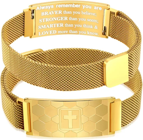 Miniatura 45 de Regalos de graduación, pulsera de fútbol, fútbol, baloncesto, béisbol, regalos de pulsera, pulseras de cruz de fe para hombres, bautismo, primera
