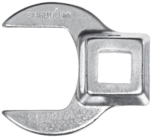 Miniatura 14 de Stahlwille 01200008 Llave de pie de gallo, 1/4" de accionamiento cuadrado, hecha de acero de aleación de cromo y cromado, tiene mordazas
