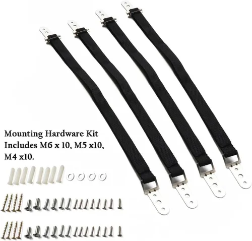 Miniatura 4 de Correas de TV ajustables antipuntas, seguridad para pantalla plana, anclaje de metal de doble cable resistente para protección de bebés y mascotas