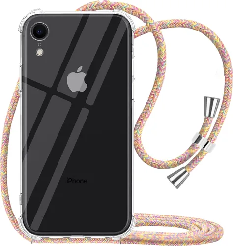 Miniatura 32 de Funda para iPhone 11 con cuello transparente para colgar y colgar en el hombro, cubierta de teléfono cruzada, para mujeres y niñas, funda protectora