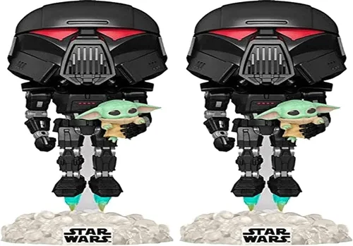 Miniatura 10 de Vinilo Pop - Star Wars - Dark Trooper con Grogu 488