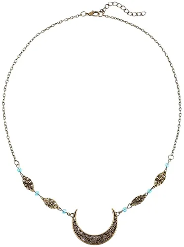 Miniatura 20 de Diadema de bruja con diseño de luna para mujer, corona de hada de elfo, disfraz de frente gitana vikinga, diadema bohemia luna dorada
