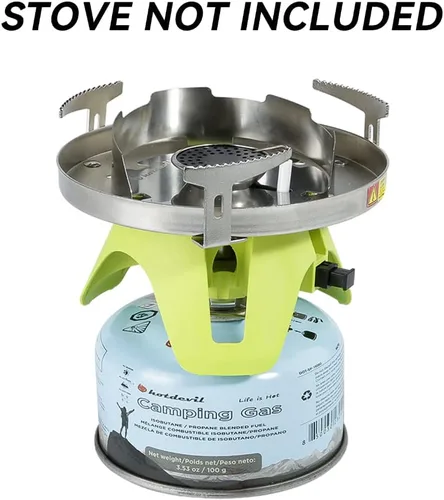 Miniatura 3 de Hotdevil Recipiente de combustible de isobutano de 100 gramos para estufa de camping Recipiente de combustible de butano y propano para camping