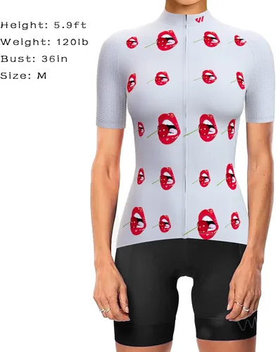 Miniatura 2 de Lo.gas Cycling Jersey WomenShort SleeveBike Bicycle Biking Shirts for Women