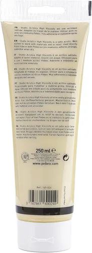 Miniatura 14 de PEBEO Studio Acrílicos de Alta Viscosidad, Acrílico Fino, 250 ml - Plata Iridiscente, 8.45 Fl Oz (Paquete de 1)