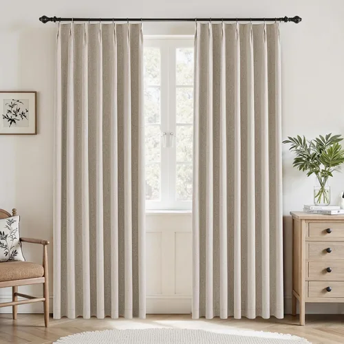 Miniatura 18 de UHITECH Cortinas opacas cortas de 35 pulgadas de largo, plisadas, opacas, para ventanas pequeñas, con aislamiento térmico, cortinas reductoras