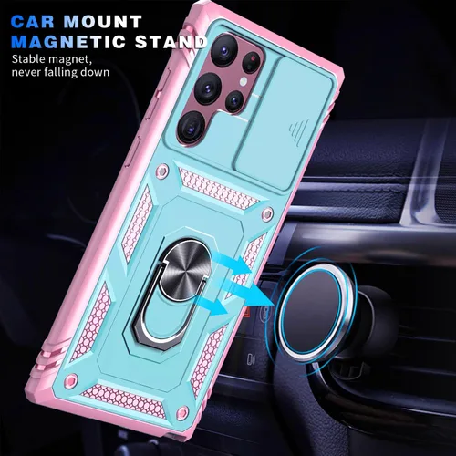 Miniatura 6 de Funda para Galaxy S22 Ultra, a prueba de golpes, resistente a los impactos con lente deslizante Funda protectora para Samsung Galaxy S22 Ultra