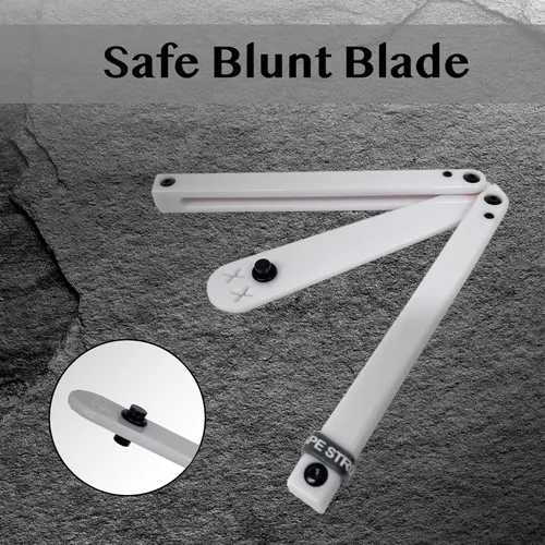 Miniatura 4 de Herramienta de Plástico Plegable Larqety, Resistente y Liviana, Excelente Equilibrio, Herramienta de Práctica para Principiantes (Blanco)
