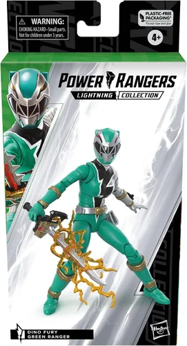 Miniatura 2 de Power Rangers Lightning Collection Dino Fury Green Ranger - Figura de acción a escala de 6 pulgadas, juguetes y figuras de acción para niños a