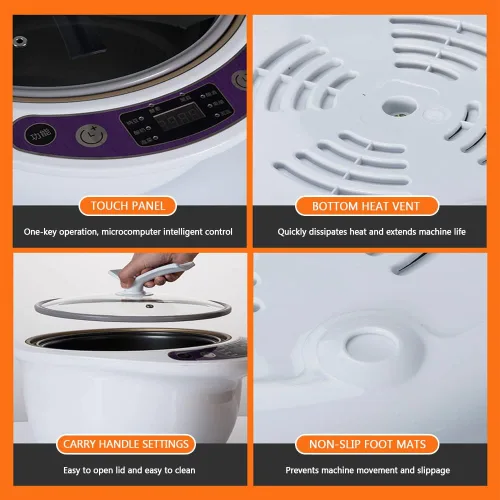 Miniatura 7 de Fermentador natto de ajo negro doméstico de 6 litros, gran capacidad doméstica DIY fermentador automático inteligente control inteligente máquina