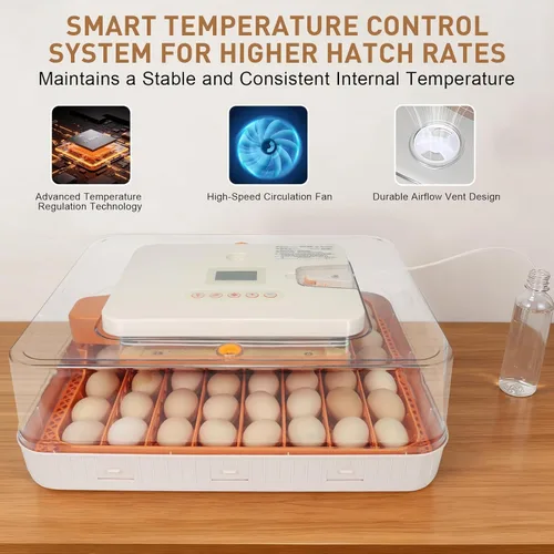 Miniatura 2 de Nest IV - Incubadora de 56 huevos para criadores, totalmente automatizada, control preciso de humedad y temperatura, separador de pollitos