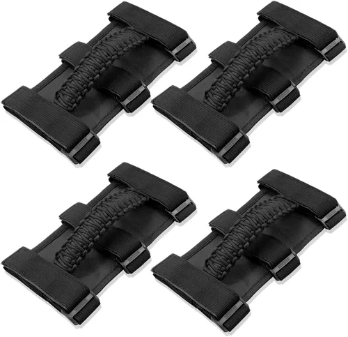 Miniatura 19 de para Accesorios Jeep Wrangler Asas de Agarre de Barra Enrollable de Agarre y Empuñadura con Borde Compatible con Jeep Wrangler YJ TJ JK JKU JL JLU