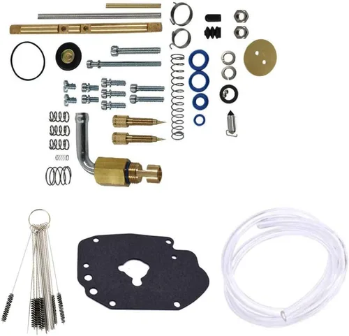Miniatura 5 de Nuevo kit de reparación de carbohidratos para S & S Master Rebuild Kit Fit Super E Carburador con cepillo de tubo de nylon Carb Set de limpieza