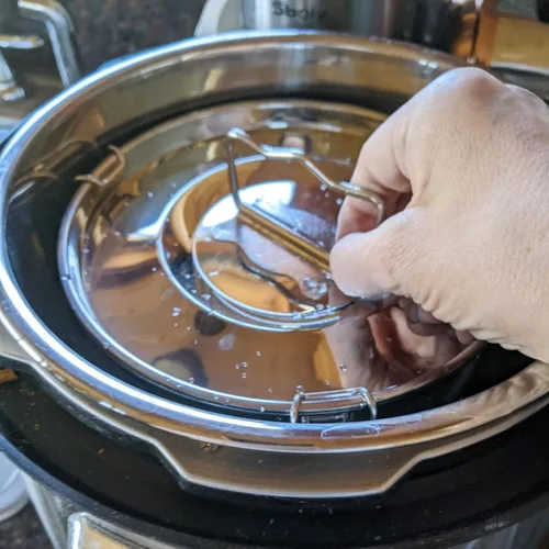 Miniatura 4 de Molde Flanera de acero inoxidable de 63 onzas, molde de flan con tapa, máquina de flan para olla instantánea de 6 cuartos de galón, apto