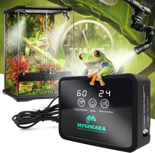 Miniatura 11 de Mister inteligente para reptiles, humidificadores de reptiles, sistema de nebulización automático con temporizador, humidificador de terrarios