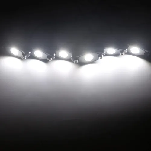 Miniatura 7 de 6Pods - Luces LED de neón blancas para auto, camiones, ATV, UTV, SUV, debajo de la carrocería, lámpara impermeable (blanco)