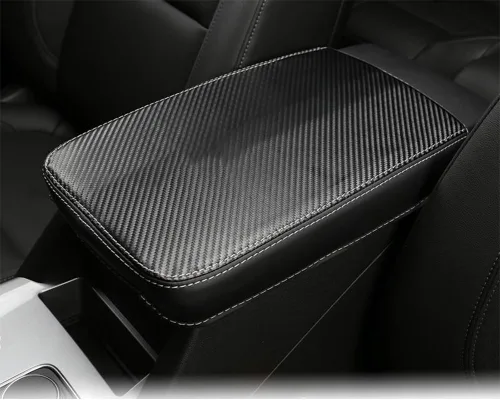 Miniatura 18 de Accesorios interiores personalizados para E-PACE EPACE 2018 2019 2020 2021 2022 2023 piel sintética para consola central reposabrazos cubierta