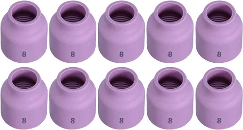 Miniatura 4 de RIVERWELD TIG - Vasos de vidrio con boquilla de cuarzo transparente 53N60 6# 3/8 pulgadas 0.374 in, 53N61 7# 7/16 pulgadas 0.433 in, 53N61S 8# 1/2