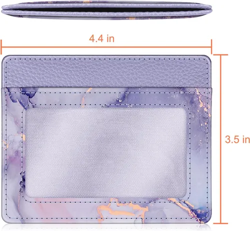 Miniatura 120 de Fintie Billetera delgada y minimalista para bolsillo frontal, con bloqueo RFID, tarjetero y ventana de identificación, para hombre o mujer