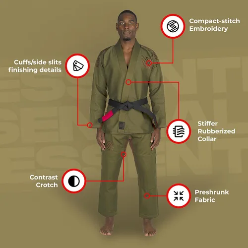 Miniatura 4 de Sanabul Essentials V.2 Ultra Light BJJ Jiu Jitsu Gi (ver guía especial de tallas)