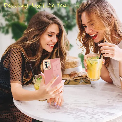Miniatura 5 de AIGOMARA Funda compatible con Samsung Galaxy Note 10 Plus con diseño de corazón, cubierta de teléfono de cuerpo completo, protección a prueba de Rosa