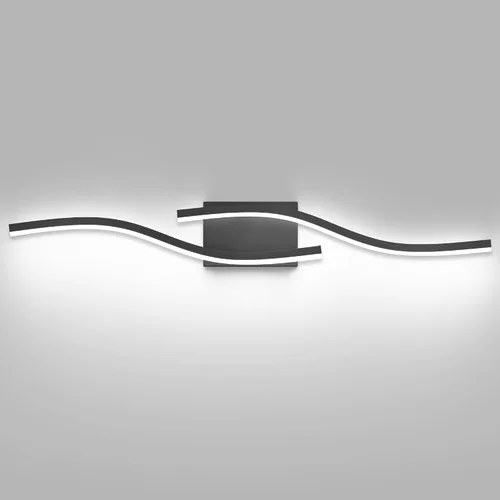 Miniatura 15 de PRESDE Lámpara LED de Tocador de Baño de 24", Moderna Luminaria de Barra de Pared Negra Sobre Espejo Regulable 3CCT