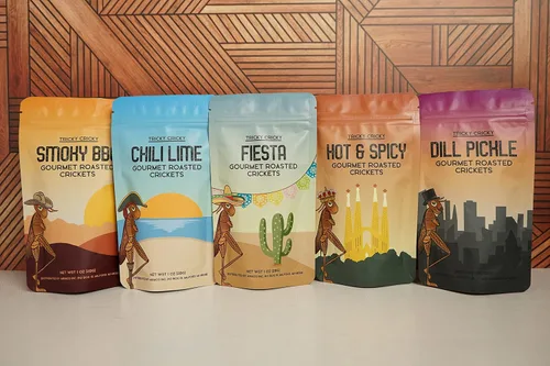 Miniatura 4 de Tricky Cricky Bocadillos Comestibles de Grillo con Sabor para Humanos – Cultivados en Estados Unidos – Snacks Gourmet Únicos y Saludables