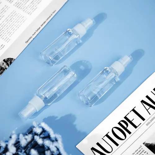 Miniatura 7 de Zoizocp Botellas de aerosol, 1 onza/1.0 fl oz, juego de mini botellas de viaje de plástico de niebla fina vacía, pequeños recipientes de líquido