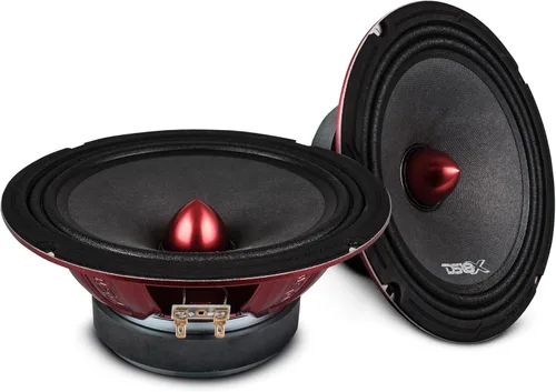 Miniatura 4 de Altavoz DS18 PRO de rango medio, cúpula en compresión de aluminio roja, altavoces de puerta de audio de alta calidad para auto o camión sistema