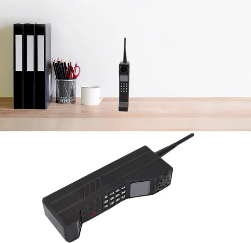 Miniatura 5 de Modelo de teléfono móvil de ladrillo, accesorio de teléfono de ladrillo retro de hierro, adorno de teléfono celular de ladrillo retro