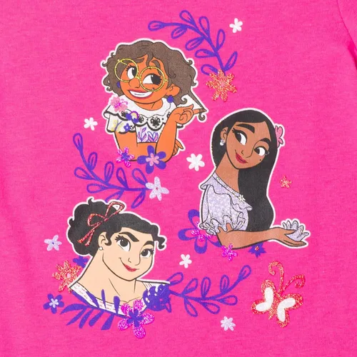 Miniatura 6 de Disney Classics - Paquete de 2 camisetas sin botones para niñas pequeñas y grandes (2T - 18-20)