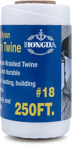 Miniatura 35 de HONGDA Cuerda de nailon, cuerda de nailon trenzado #18 de 250 pies, perfecta para trabajos de mampostería y para el diseño de construcción general