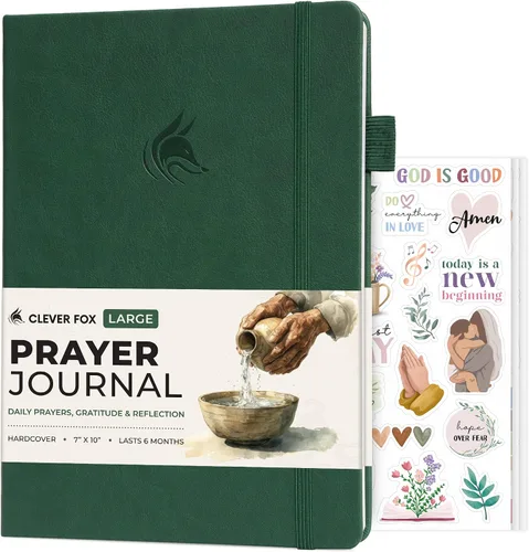 Miniatura 8 de Clever Fox Diario de oración – Cuaderno devocional diario y gratitud – Planificador religioso y libro de dioses – Regalos y accesorios basados