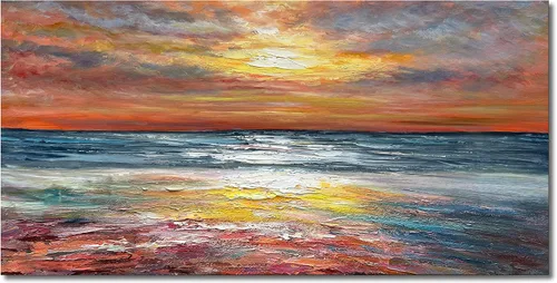 Miniatura 16 de Limiyer Arte pintado a mano moderno arte abstracto pintura al óleo blanco y marrón textura gruesa lienzo arte pintura al óleo sala de estar