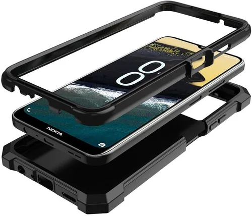 Miniatura 2 de Funda para Nokia C300/Nokia G100 con protector de pantalla, funda para teléfono Nokia C300 N155DL, protección de cuerpo completo frontal y trasera