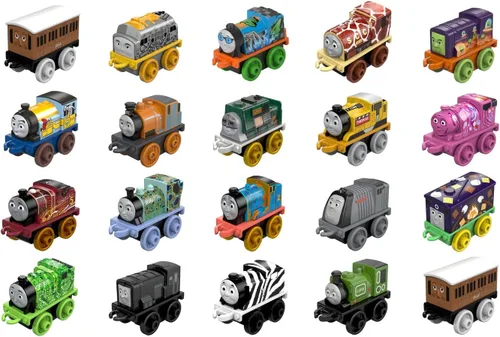 Miniatura 4 de Thomas & Friends Trenes de juguete MINIS - Paquete de 20 motores de empuje en miniatura y vehículos ferroviarios para juegos de simulación