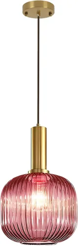 Miniatura 21 de Moderna lámpara colgante con enchufe de mediados de siglo, lámpara colgante de vidrio lechoso, lámpara colgante enchufable con luz de techo