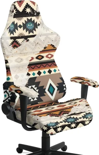 Miniatura 21 de Fundas para silla de videojuegos de 250 aniversario, 4 piezas, cómodas, ergonómicas, para oficina, fundas giratorias de poliéster, decoración