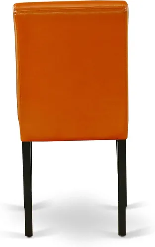 Miniatura 12 de East West Furniture DLAB5-BLK-61 - Juego de mesa de cocina de 5 piezas para 4 personas, incluye una mesa de comedor redonda con gotas y 4 sillas