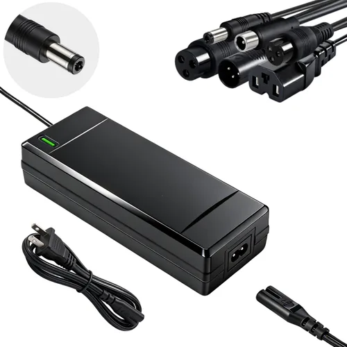 Miniatura 8 de Cargador eléctrico para scooter y hoverboard de 42 V 2 A, 6 en 1, adaptador de corriente para scooter multienchufe, compatible con Segway, Jetson