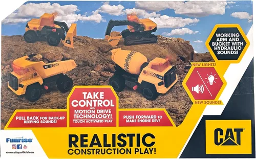Miniatura 5 de CAT Juguetes de construcción, CAT Construction Excavadora Power Haulers 2.0 de 11.5 pulgadas, luces y sonidos, a partir de 3 años