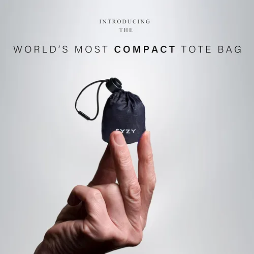 Miniatura 3 de SYZY Bolsa de viaje más compacta del mundo, portátil, para compras, playa, mercado, reutilizable, plegable, rellenable