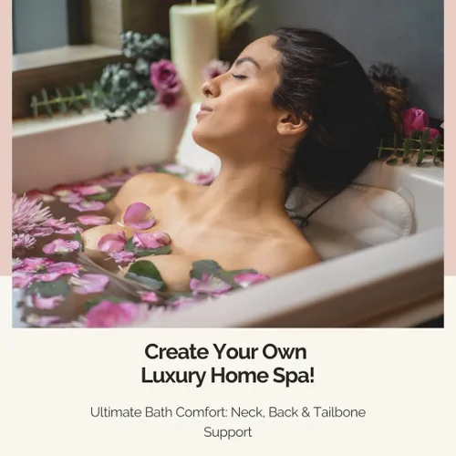 Miniatura 6 de Nuestra almohada de baño de cuerpo completo – Accesorio ideal para bañera para relajar regalos de baño para mujeres