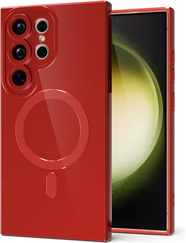 Miniatura 153 de Svanove para Samsung Galaxy S22 Funda de teléfono de silicona magnética, compatible con Magsafe, linda para mujeres, brillante color brillante, gel