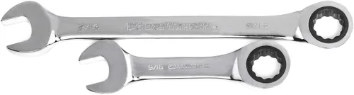 Miniatura 4 de GEARWRENCH Juego de llaves de trinquete estándar y rechonchas, SAE y métricas de 34 piezas - 85034