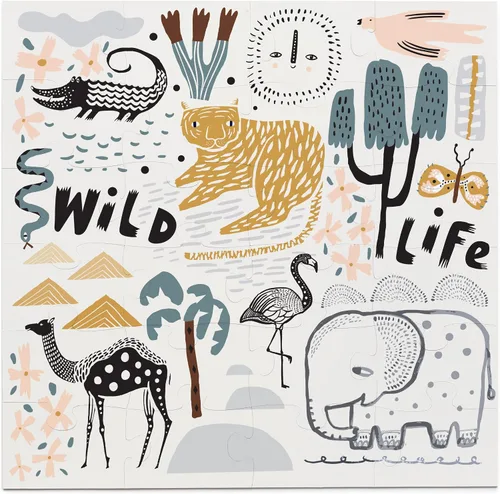 Miniatura 5 de Wee Gallery Rompecabezas de piso, rompecabezas jumbo de 24 piezas para niños pequeños, actividad de aprendizaje temprano, desarrollo de habilidades