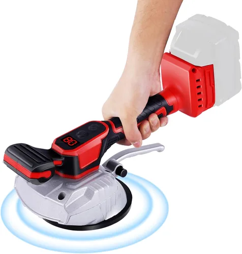 YJINGRUI Máquina niveladora de vibraciones de azulejos, para batería Milwaukee de 18 V máxima, herramienta de instalación inalámbrica de azulejos,