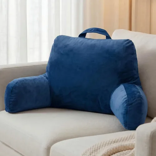Miniatura 8 de NOONTIDE - Almohada de lectura para adultos sentados en la cama: almohada grande para la espalda con rollo de cuello desmontable y cojín individual