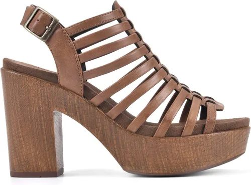 Miniatura 4 de WHITE MOUNTAIN Sandalia de tacón para mujer, Blanco